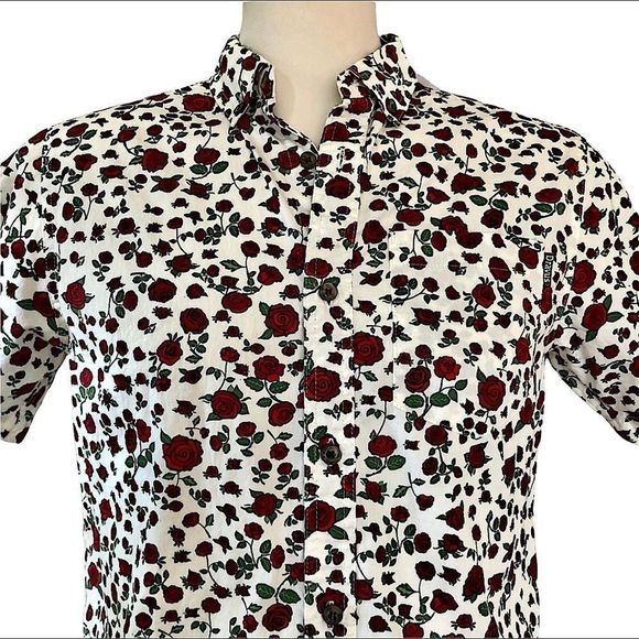 Dravus Landon Floral Short Sleeve Shirt, sz S - Picture 4 of 12